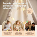 PlayVibe Kids Teepee Canopy - Baby & Toddler Play Shelter with LED Star Lights, Cozy Reading Nook, Party Canvas for Indoor Outdoor Fun - Tent for Kids - Play Tent by TinyTreasures Baby Boutique