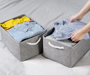 TheWarmHome Large Storage Bins Basket, 2 Pack Grey Fabric Storage Cubes for Changing Table Nursery Livingroom Kidsroom Playroom Toy, Collapsible Storage Baskets for organizing Shelves Closet by TinyTreasures Baby Boutique