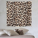 HZOHNAGO Leopard Print Tapestry Rustic Brown Leopard Wild Animal Printed Wall Tapestry Painting Wall Hanging for Bedroom Living Room Dorm 60" W x 60" H by CozyNest Decor