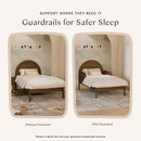 Babyletto Twin/Full Size Guardrail - GREENGUARD Gold Certified Bed Rail for Toddlers - Removable Wooden Baby Bedside Railing Guard for Child Safety & Sleep - Kids/Toddler Bed Rails/Side Guards, Walnut by TinyTreasures Baby Boutique