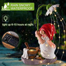 WINTS Garden Gnomes Outdoor Statue with Solar Lights,Bathing Funny Gnome Solar Garden Decorations for Lawn, Balcony,Yard,Patio Gnome Gifts for Mom by CozyNest Decor