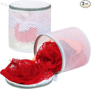 Vivifying Bra Bags for Laundry, 2 Pack Honeycomb Mesh Bra Washing Bags for Laundry, Washing Machine, Lingerie, Delicates, Sock and Baby Clothes by TinyTreasures Baby Boutique