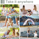 Extra Large Picnic Blanket 80''x 80'' Waterproof Foldable Picnic Mat for Beach, 5-Layer Outdoor Blanket for 6 to 8 Adults,Camping Grass Lawn Park Accessories Couple Park Wedding Registry(Green) by TinyTreasures Baby Boutique