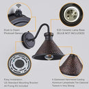 2 Pack Dusk to Dawn Outdoor Wall Light Fixtures Photocell Sensor, Exterior Sconce Light with Cast Hammered Aluminum Shade, Outside Wall Mount Lamp for House Patio Garage Entryway Doorway by CozyNest Decor