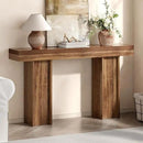 55Inch Farmhouse Console Table,Wooden Rectangular Sofa Table Behind The Couch,Entryway Console Table with Storage for Living Room, Hallway,Entrance (Light Brown) by CozyNest Decor