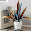 DIY Metal Agave Plant Art Yard Tequila Art Sculpture, Tequila Rustic Garden Sculpture Statue Outdoor Decor,Agave Metal Plants for Yard, Garden Lawn Ornaments (9 Leaves -Blue) by GreenHaven Gardens