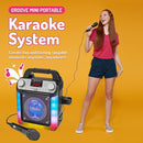 Singing Machine Portable Karaoke Machine with Wired Mic, Bluetooth, LED Lights - For Adults & Kids by TinyTreasures Baby Boutique