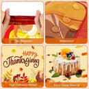2 Pack Happy Thanksgiving Tablecloth - Fall Thanksgiving Turkey Table cloths, Disposable Plastic Rectangle Autumn Pumpkin Maple Leaf Table Cover for Thanks Giving Tables Decor Party Supplies,108x54In by CozyNest Decor
