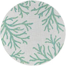 Keen Home Design Terrace Outdoor Round Rug - 5ft Round Washable Indoor/Outdoor Rug for Patio, Kitchen, Balcony, Beach, Garden, Deck and Porch, Size: 5'3" Round by GreenHaven Gardens
