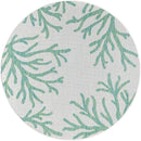 Keen Home Design Terrace Outdoor Round Rug - 8ft Round Washable Indoor/Outdoor Rug for Patio, Kitchen, Balcony, Beach, Garden, Deck and Porch, Size: 7'7" Round by GreenHaven Gardens