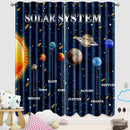 Solar System Curtain Panels - 2Pcs 95% Blackout Outer Space Curtains for Boys Bedroom Grommet Room Darkening Galaxy Planets Themed Curtains for Living Room, 82" x 84" by TinyTreasures Baby Boutique