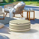 LVTXIII Inflatable Stool Ottoman Footrest with Handle, Decorative Fade-Resistant Foot Stool, Indoor or Outdoor Pouf for Home Garden and Camping Use, 21x21x9, Stripe Onyx by CozyNest Decor