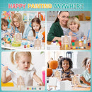 ESRICH 20 Set Mini Canvas Painting Kit, Minis Acrylic Paint Set, Valentines Day Gifts,4*4in Stretched Canvas with Easel, Acrylic Paints,Brushes,Palette,Mini Easel Canvas for Kids Adults Painting Party by TinyTreasures Baby Boutique