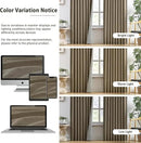 RAIN CITY 100 Inch Long Linen Blended Blackout Curtains 2 Panels Set,Custom Length Back Tab Drapes with Hooks, Grey Backing Linen Window Curtains for Living Room Bedroom,50x100 in Long,Linen by CozyNest Decor