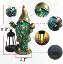 JOYBEE Garden Statues Gnomes with Solar Lantern Outdoor Decor-Gnomes Solar Figurines Lights Decorations for Patio Yard Lawn Ornaments-Gifts for Birthday Easter Housewarming by CozyNest Decor