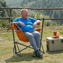 Timber Ridge Hammock Camping Chair with Adjustable Backrest, Heavy Duty Folding Hammock Chair Supports 300lbs, Portable Hammock Chair for Camping, Travelling and Patio, Orange by GreenHaven Gardens