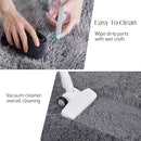 9x12 Grey Fluffy Plush Area Rug, Ultra Soft Bedroom Rug Indoor Carpet, Anti-Skid High Pile Luxury Rugs for Nursery, Kids Room, Playroom, Home Decoration by TinyTreasures Baby Boutique