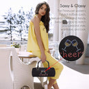 Wine Clutch Bag (Thermal Insulated) Trendy Women’s Carry Tote | Holds Red & White 750mL Bottles | Trendy Fashion | Incl. Portable Waiter-Style Corkscrew (Cheers) by TinyTreasures Baby Boutique