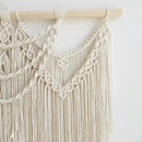 large macrame wall hanging - Boho Tapestry Macrame Wall Decor Art- Chic Bohemian Handmade Woven Tapestry Home Decoration for Bedroom Living Room Apartment Wedding Party - 43"x32" (Beige-fringe) by CozyNest Decor