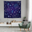 HZOHNAGO Boho Sun Moon Tapestry Purple Blue Sun Stars Galaxy Pattern Printed Wall Tapestry Wall Hanging for Bedroom Living Room Dorm 60" W x 60" H by CozyNest Decor