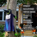 POPGIFTU 64" Large Crashing Witch into Tree Halloween Outdoor Decoration – Funny Flying Witch Yard Prop for Porch, Garden & Lawn, Weather-Resistant Halloween Decor by CozyNest Decor