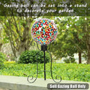 VCUTEKA Gazing Ball, 8" Glass Gazing Balls Sphere for Garden Lawn Outdoor Ornament Yard Decorative by CozyNest Decor