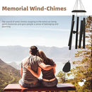 Wind-Chimes-Outdoor-Large-Decor, Deep Tone Soothing Melodic Tones Windchimes, Wind Chimes for Outside, Memorial Wind Chime Best Gift for Mom Women Grandma Neighbors（32" Black） by CozyNest Decor