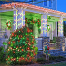 100 LED Red and Green Lights Outdoor - 33ft Red Green String Lights Indoor Clear Wire 8 Modes Plug in Waterproof Twinkle Fairy Lights for Indoor Outside Bedroom Home Party Decorations by GreenHaven Gardens