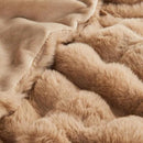 Lotus Karen Faux Fur Blanket - Big Bubble Rabbit Fluff Twin Size, 60x80 Inches by CozyNest Decor