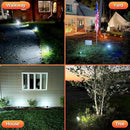 Solar Spot Lights Outdoor, 92 LEDs Landscape Lighting with 3 Lighting Modes and Auto On/Off, IP67 Waterproof Spotlights, Outdoor Solar Lights for Yard Garden, 2 Pack (Cool White) by GreenHaven Gardens