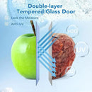 2.5 Cu.Ft Beverage Fridge, Mini Fridge With Glass Door, Beverage Cooler Refrigerator, Wine Drink Beer Cooler, Adjustable Shelves & Digital Temperature Display, 22 Bottle 95 Can by CozyNest Decor