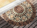 CHICHIC Entrance Door Mat Large 24 x 36 Inch Entry Way Doormat Front Door Rugs Outdoors Heavy Duty Welcome Mat Non Slip Rubber Back Low Profile for Garage, Patio, High Traffic Area, Semicircle by CozyNest Decor