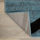 Rugshop Modern Wavy Circles Design Area Rug 3'3" x 5' Blue by TinyTreasures Baby Boutique