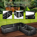 EDOSTORY Raised Bed Garden Bed Kit, 5x5x1ft Galvanized Planter Tall Raised Garden Boxes Outdoor, Large Metal Raised Garden Beds for Vegetables, Flowers, Herbs by CozyNest Decor