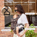 Momcozy Baby Carrier - Ergonomic, Cozy and Lightweight Carrier for 3-24 Months, Effortless to Put On, Ideal for Hands-Free Parenting, Enhanced Lumbar Support, Purehug for Infant to Toddler, Leopard by TinyTreasures Baby Boutique