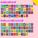 Food Flashcards, 50 Double-Sided Cards, Veggies, Fruits, Snacks, Desserts, Grain Cards Educational Learning Tools for Preschool and Toddlers Learning (2 Reclosable Rings Attached) by TinyTreasures Baby Boutique
