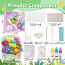 Paper Flower Science Kit, Kids DIY Arts and Crafts Color Changing Flowers Set, Flower-Dyeing Science Kits for Kids Age 8-12 by TinyTreasures Baby Boutique