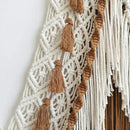large macrame wall hanging - Boho Tapestry Macrame Wall Decor Art- Chic Bohemian Handmade Woven Tapestry Home Decoration for Bedroom Living Room Apartment Wedding Party - 43"x32" (Beige-Brown) by CozyNest Decor