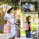 Breastmilk Cooler Bag with Ice Pack & Mat Fit 6 Bottles Up to 9 Ounce, Baby Bottle Cooler Bag for Moms, Daycare & Travel, Black by TinyTreasures Baby Boutique