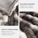 Cozy Bliss Faux Fur Throw Blanket for Couch, Fuzzy Soft Plush Thick Bubble Blanket for Sofa Bedroom Living Room, 60 * 80 Inches Tie-dye Taupe by CozyNest Decor