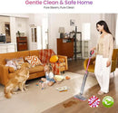 Schenley Steam Mop Cleaner Powerful - 15s Fast Heat-Up, Chemical-Free for Hardwood/Tile/Laminate & Floors/Walls, Washable Pads, 3 Modes for Carpet, Lightweight, Self-Standing, Sleek Design by CozyNest Decor