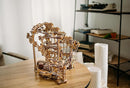 Wood Trick Wooden Marble Run Spiral Electric Motorized - Wooden 3D Puzzles for Adults and Kids to Build - 13x13 - Roller Coaster Mechanical Wooden Model Kits for Adults and Teens to Build by TinyTreasures Baby Boutique