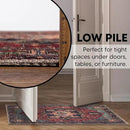 Keen Home Design 2x3 Rug - Machine Washable Entry Rug with Non-Slip Backing, Ideal for Enteryway, Kitchen, Bathroom, Laundry Room - Vintage, Easy Clean, Durable, Low Pile Rug - (2' x 3') by CozyNest Decor