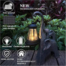 Elephant Statues Garden Decor with LED Solar Lights-Lucky Elephant Mother Gifts for Women, Men or Daughter, Unique Housewarming Gifts and Yard Decoration (Gold) by GreenHaven Gardens