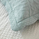 MarCielo 3-Piece 100% Cotton Oversized Bedspread Lightweight Quilt Coverlet Embroidery Farmhouse Bedding Set T0 (Aruba Blue, Oversized Queen (100"x106")) by CozyNest Decor