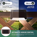 GIGALUMI Solar Deck Lights Outdoor, 16 Pack Waterproof LED Solar Lights for Stairs, Step, Fence, Railing, Yard and Patio (Cool White) by GreenHaven Gardens
