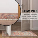 Keen Home Design 2x3 Rug - Machine Washable Entry Rug with Non-Slip Backing, Ideal for Enteryway, Kitchen, Bathroom, Laundry Room - Vintage, Easy Clean, Durable, Low Pile Rug - (2' x 3') by CozyNest Decor