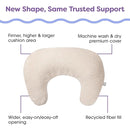 Boppy Nursing Pillow - Ergonomic Bottle & Breastfeeding Pillow with High, Firm, Large Area, Water-Repellent Cushion with Washable Cover; Baby Safety Alliance Verified - Oatmeal Boucle by TinyTreasures Baby Boutique