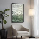 Framed Green Abstract Canvas Wall Art, Modern Art Prints Paintings Artwork for Walls, Minimalist Dark Sage Green Pictures for Living Room Dining Room Bedroom Office Bathroom Wall Decor 24x36 In by CozyNest Decor