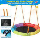 GIKPAL Swing Set with Stand for Kids, Outdoor Swing Sets for Backyard with 32 Saucer and 26.2" Seat, Heavy Duty Metal A-Frame Holds 440 lbs by TinyTreasures Baby Boutique